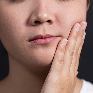 Orthodontic patient experiencing facial trauma