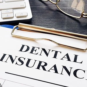 dental insurance form on table 